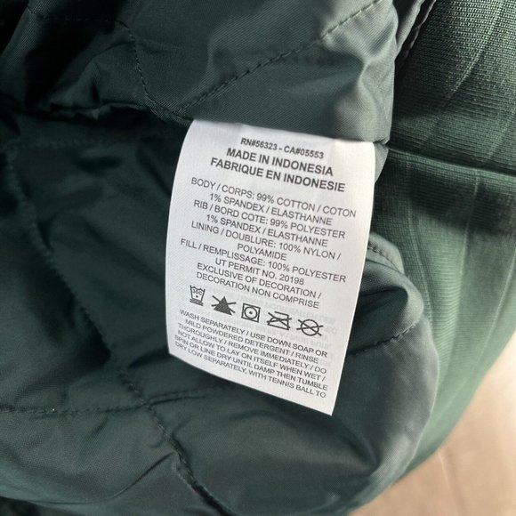 Nike Sport Sanctuary Corduroy Varsity Jacket Green White Men's Sizes FB9972-397 - Picture 7 of 9